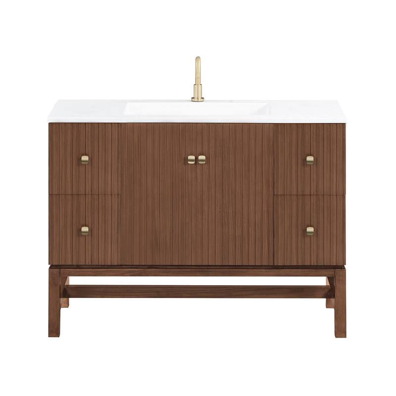 Avanity KENZO-VS47 Kenzo 48" Free Standing Single Basin Vanity Set - Walnut - Wood Finish