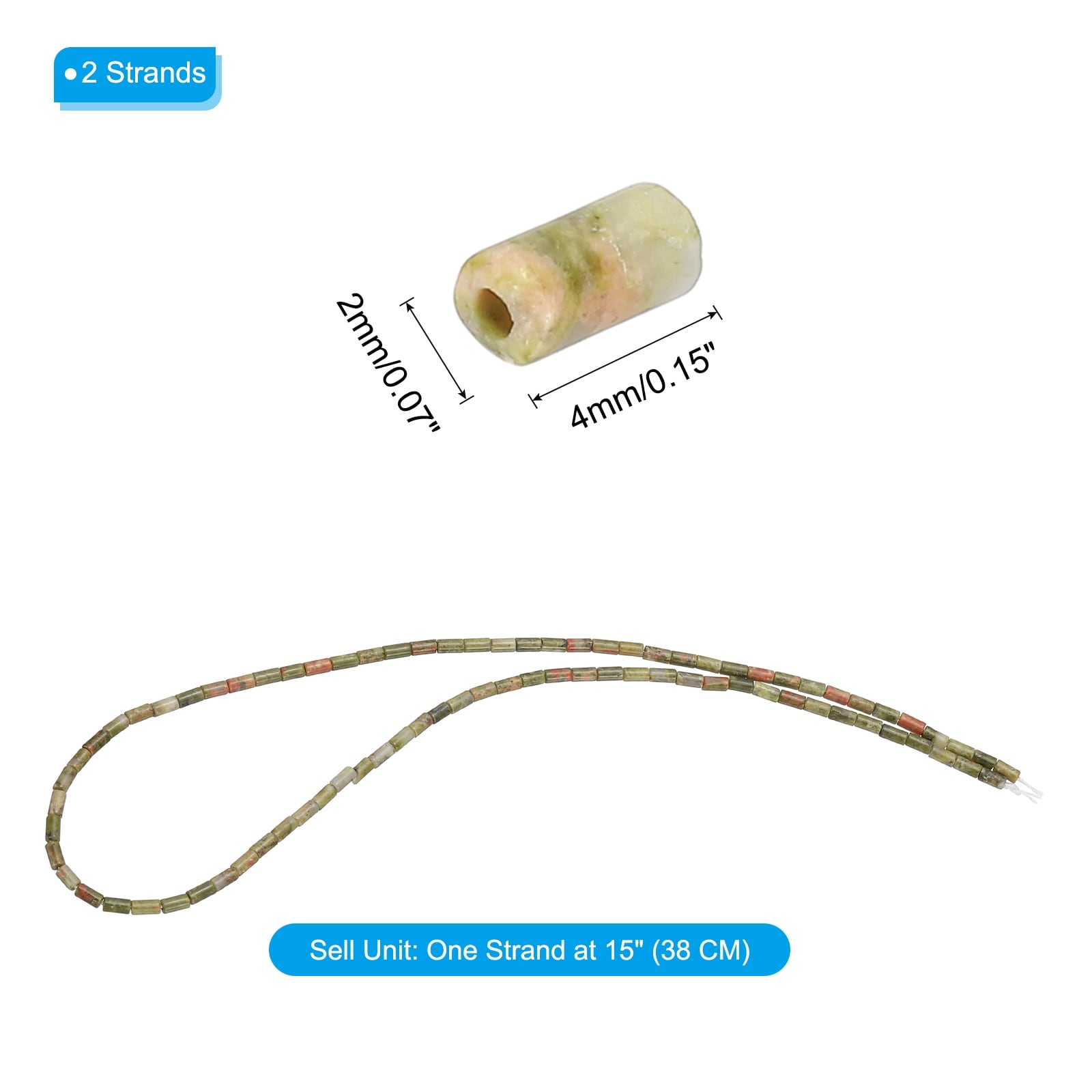 Stone Tube Beads, Cylinder Loose Beads Agate Tube, Beads for Bracelet, Necklace Making Design