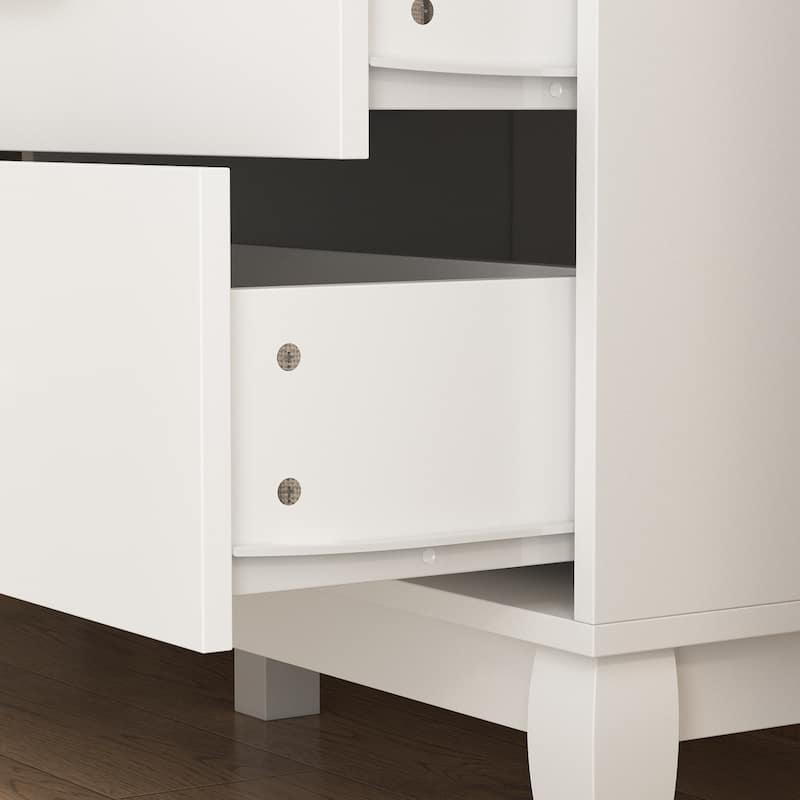 FUFU&GAGA 47.2''W 6 Drawer Double Dresser Drawer Storage Chest Lacquer