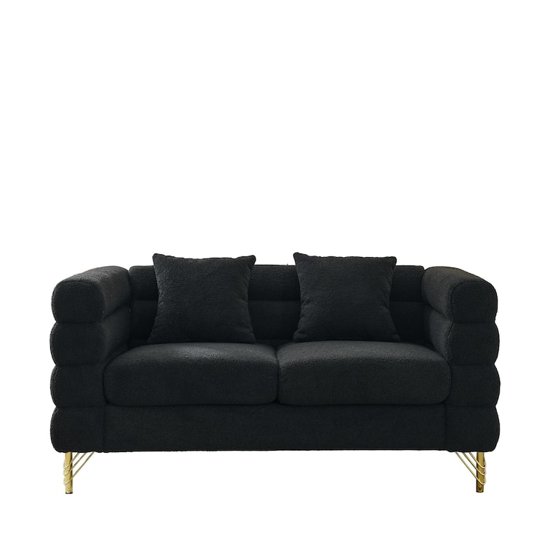 American Style 3+3 Seater Sofa,Oversized Fabric Upholstered Sofa with 6 Pillows for Living Room, Sofa-Deep Seating