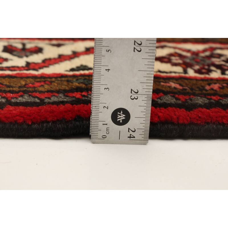 ECARPETGALLERY Hand-knotted Andelz Navy Wool Rug - 3'5 x 10'2