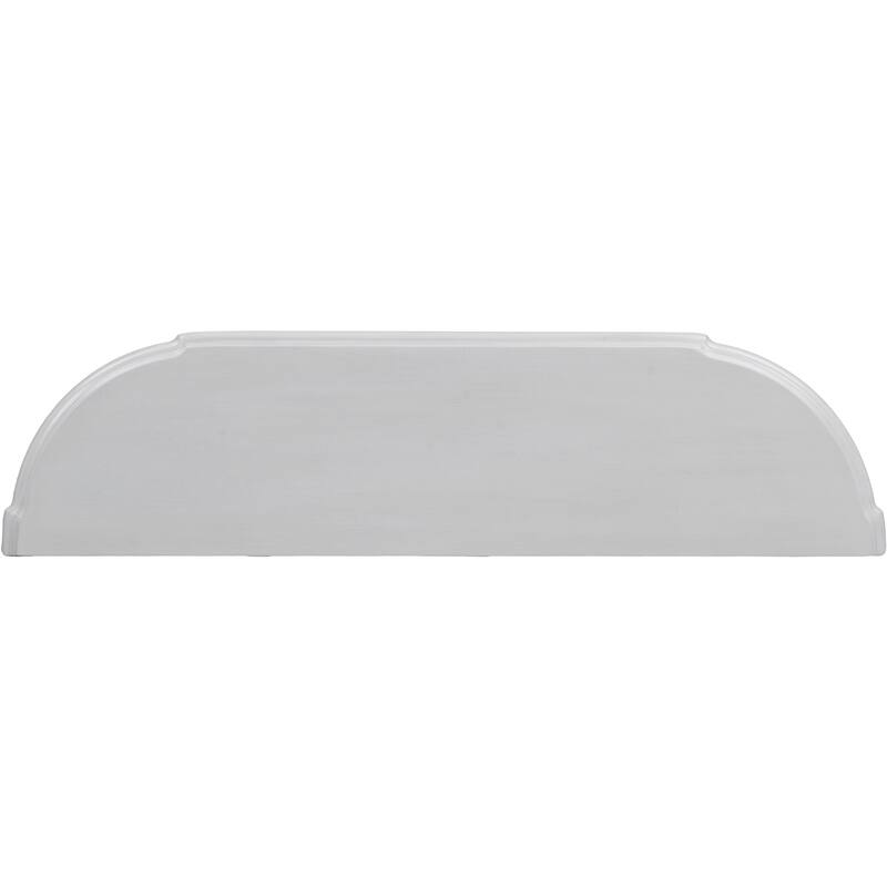 Retro Circular Curved Design Console Table with Open Style Shelf