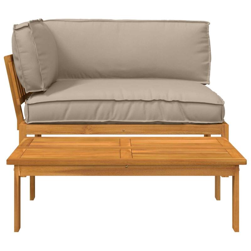 vidaXL Sofa Set in Solid Acacia Wood