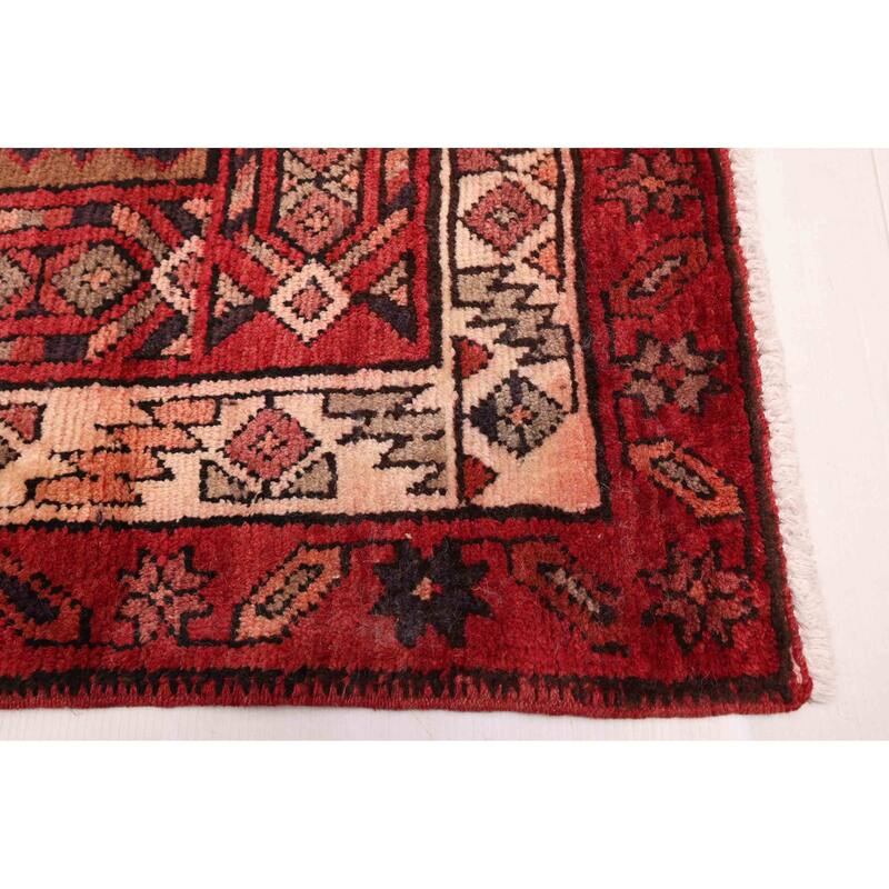 ECARPETGALLERY Hand-knotted Konya Anatolian Red Wool Rug - 3'8 x 10'4