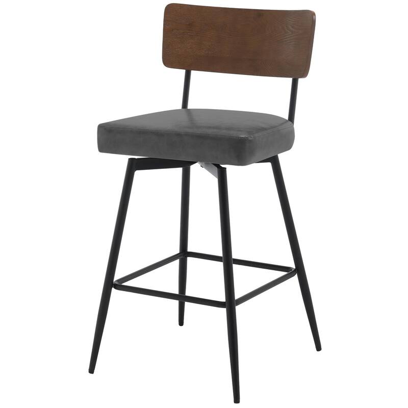 26"/ 29" Faux Leather Swivel Counter/ Bar Stools Set of 2/3