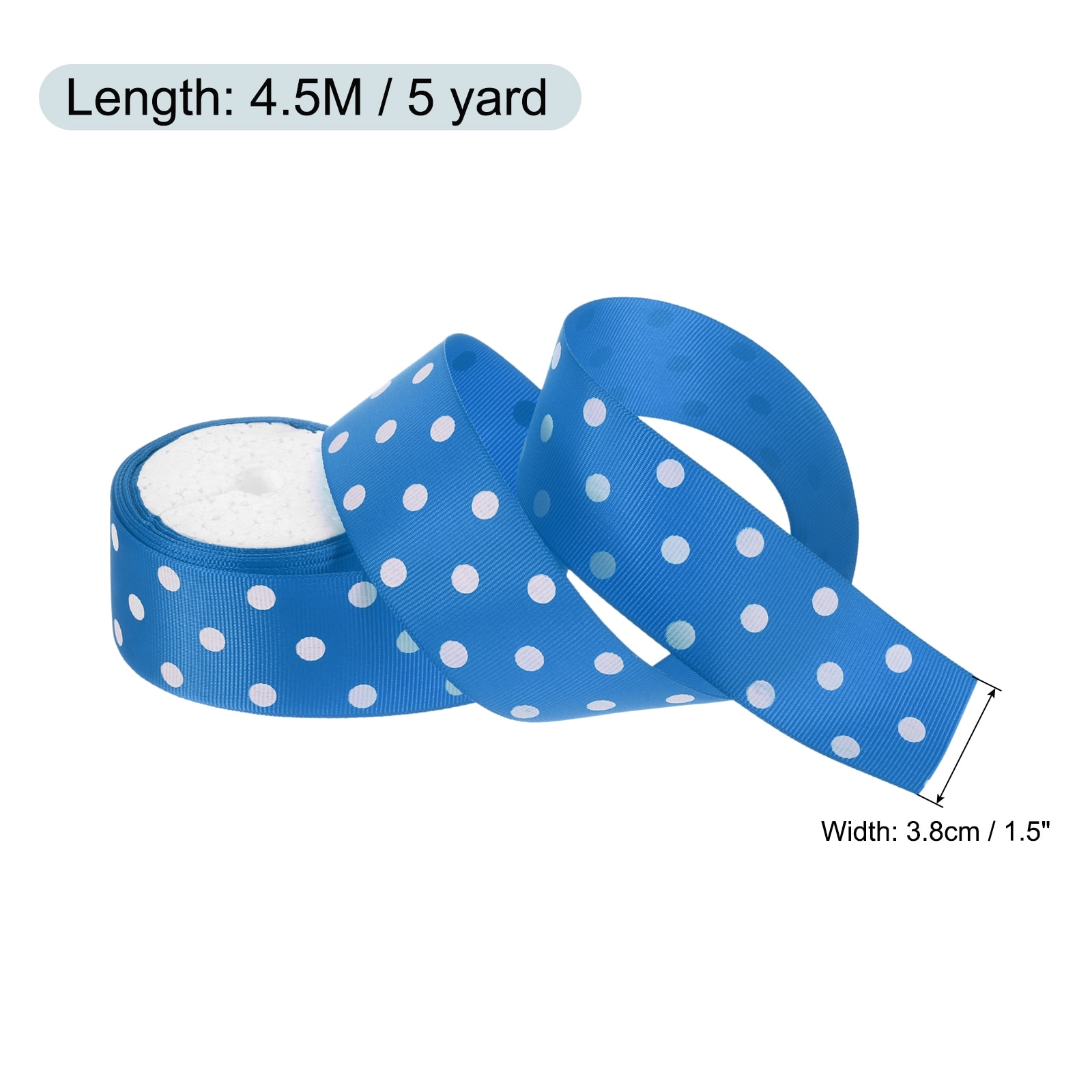Grosgrain Ribbons with Dots Ribbon Bow Decoration