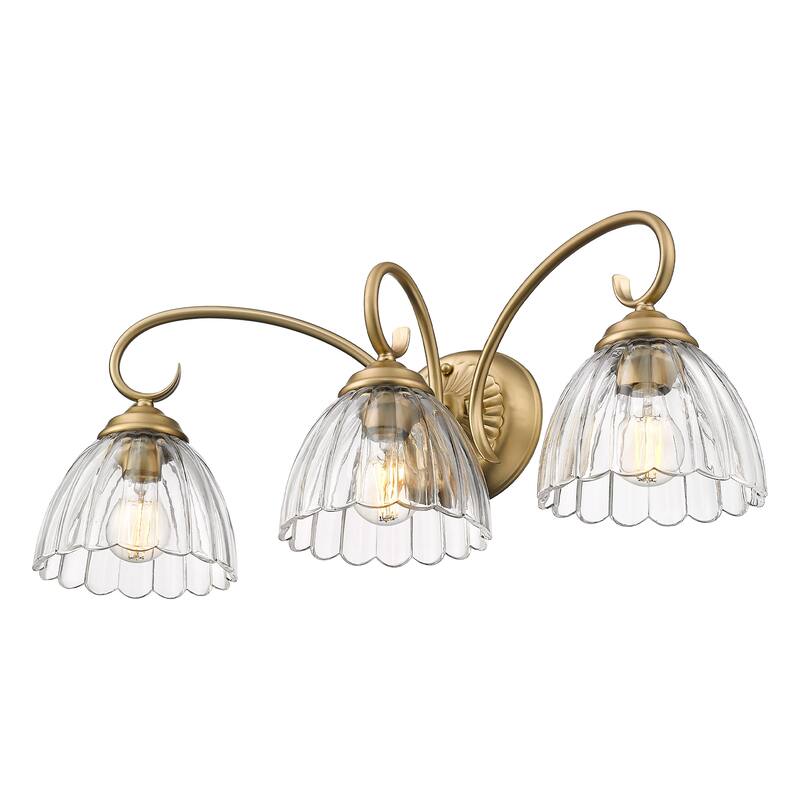 Golden Lighting Audra 3-light Vanity in Matte Black