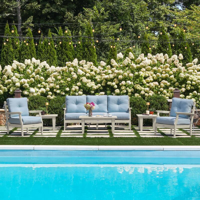 HIGHWOOD Lehigh 6-Piece Couch and Chair Deep Seating Set