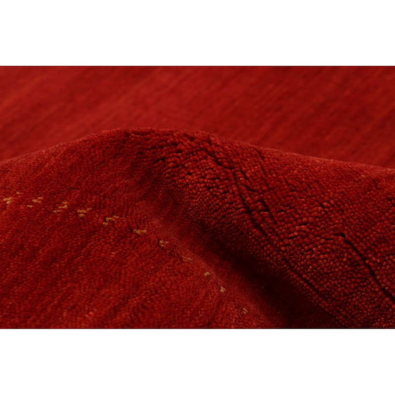 Kashkuli Gabbeh Red Rug 4'0" x 5'10" - 4'0 x 5'10