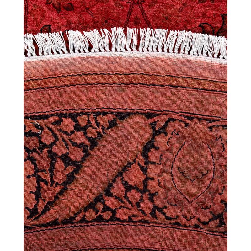 Overdyed One-of-a-Kind Hand-Knotted Area Rug - Pink - 6' 1" x 6' 1"