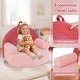 preview thumbnail 9 of 8, Gymax Kids Couch Toddler Foam Sofa w/ Soft & Machine-Washable Teddy