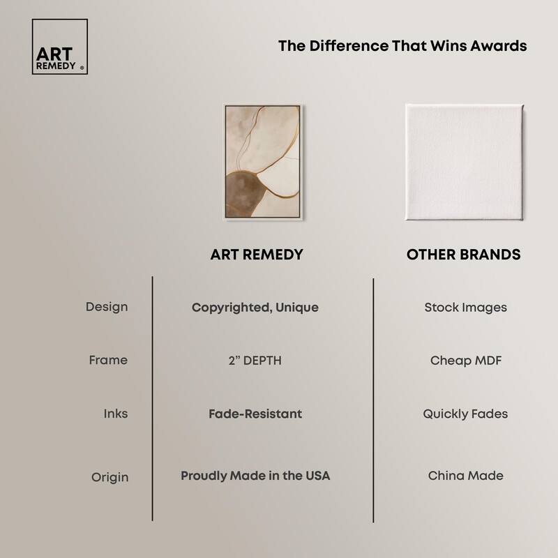 Taupe Terrain I Canvas by Art Remedy