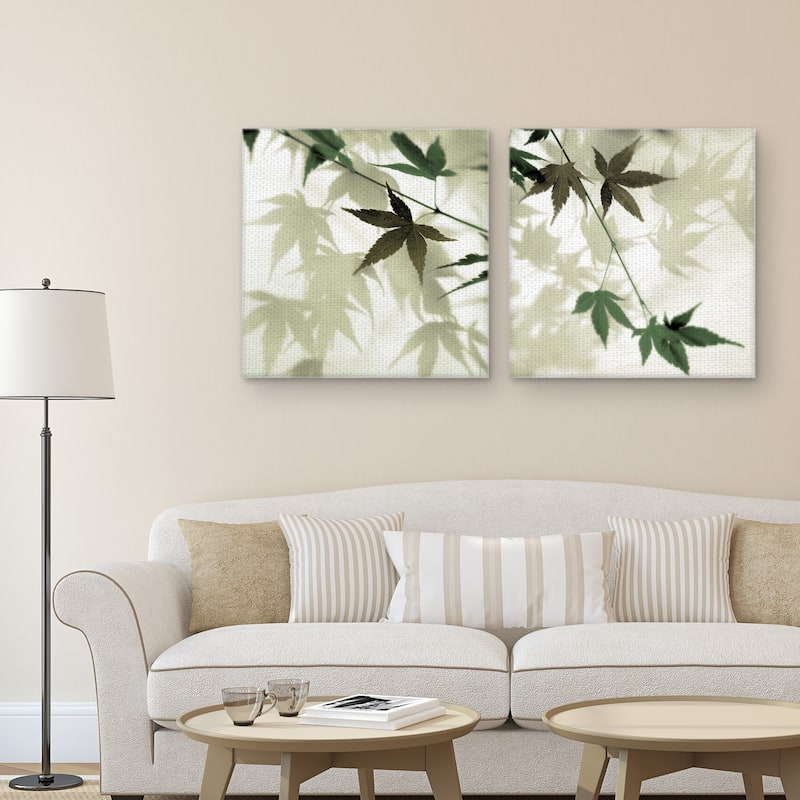 Japanese Maple #1, 2 by Alan Blaustein Canvas Art Prints