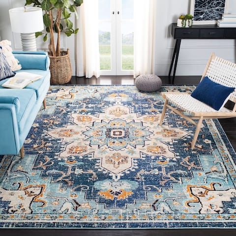 Safavieh Madison Diederike Boho Medallion Distressed Rug