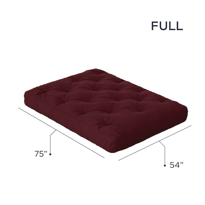 Loosh Home 10" Gel Memory Foam Full Size Futon Mattress
