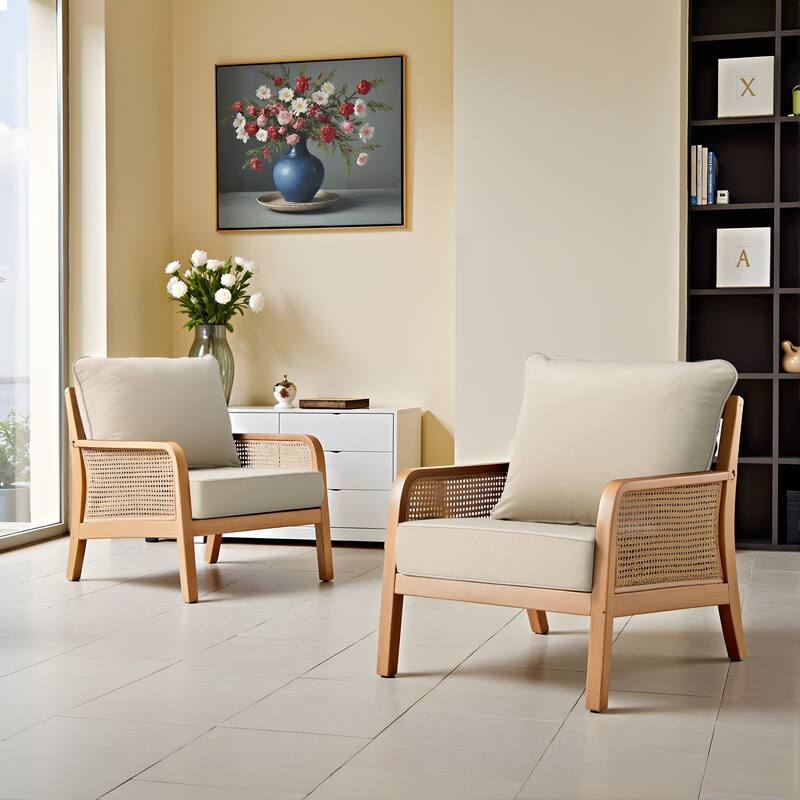 24 x 24 x 5.5 in Outdoor Patio Seat Sunbrella Fabric Cushion Set