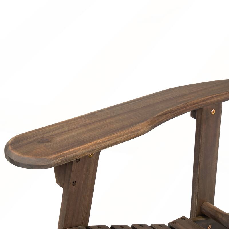 Rustic Acacia Wood Folding Adirondack Chair