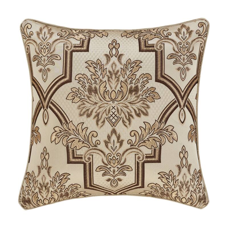 J. Queen New York Gold Coast 20" Square Decorative Throw Pillow