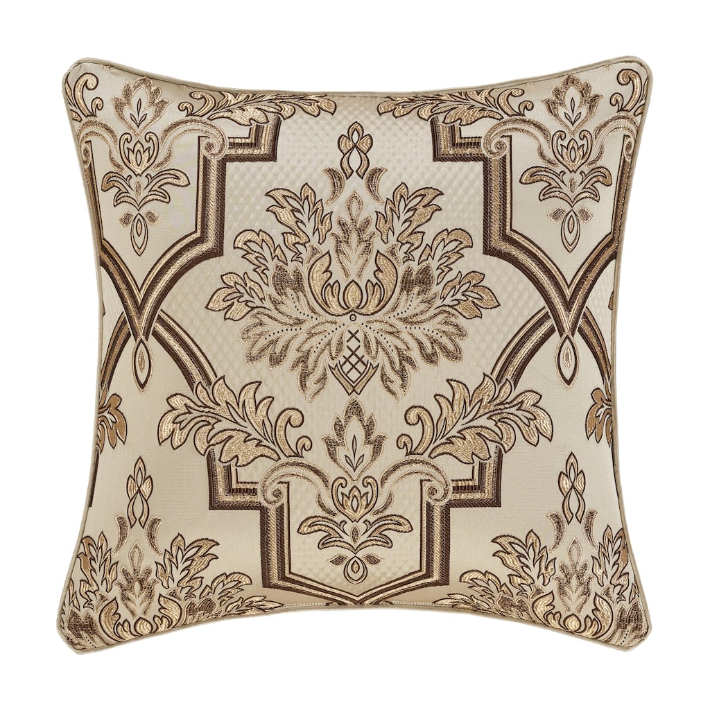 J. Queen New York Gold Coast 20" Square Decorative Throw Pillow