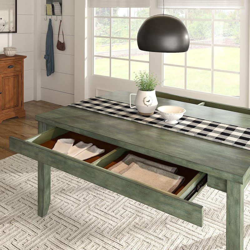 Elena Wood Rectangular Dining Table by iNSPIRE Q Classic