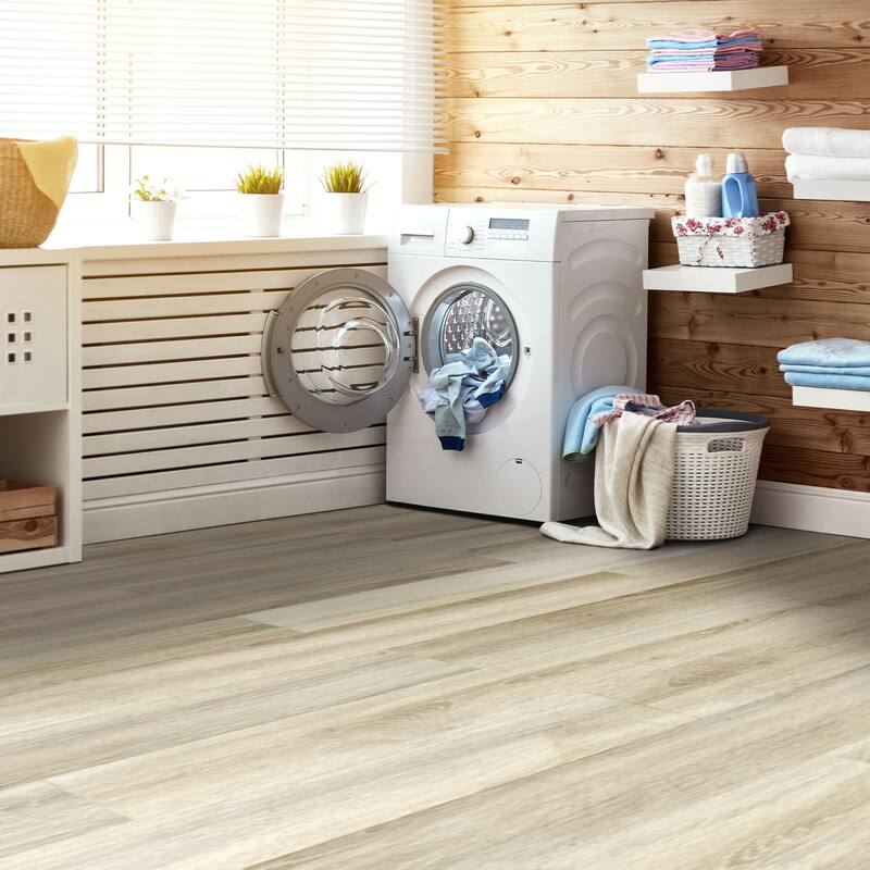Art3d 36'' x 6'' Interlocking Luxury Vinyl Flooring Tile, Wood Floor Plank,Waterproof, Anti-Slip,18pcs,27 sqft