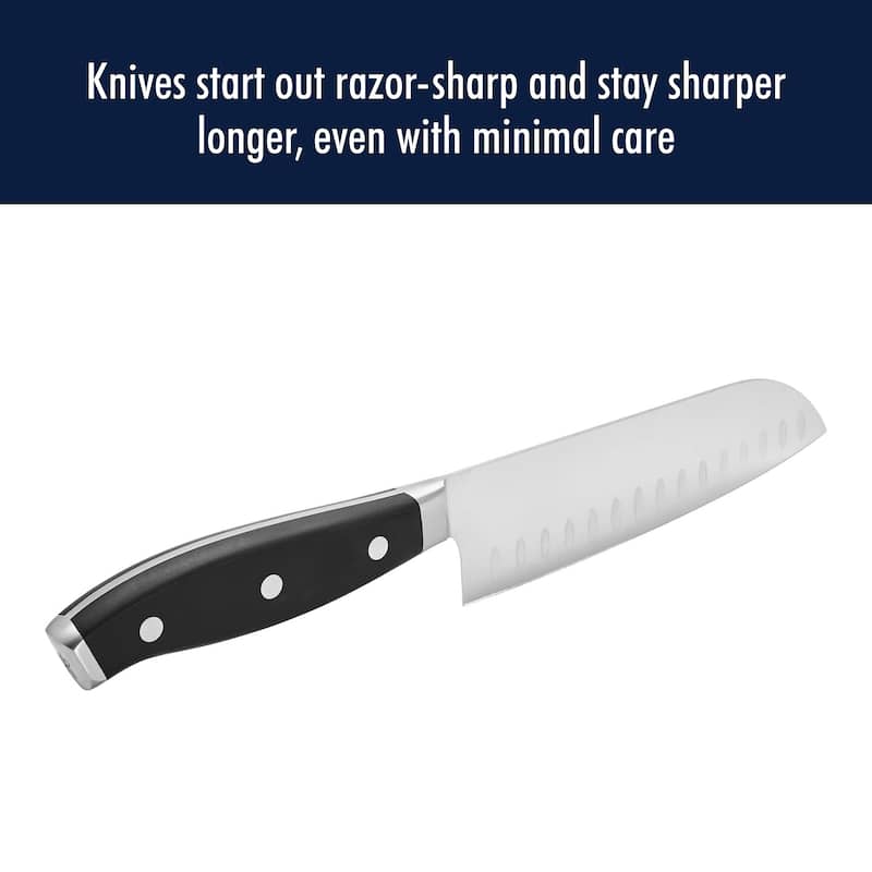 HENCKELS Forged Premio Hollow Edge Santoku Knife