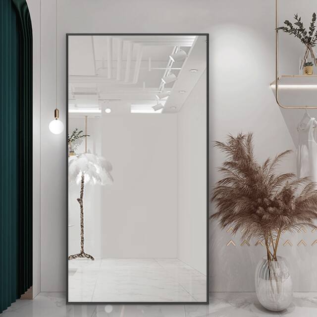 Modern Large Rectangular 71" FullLength Floor Mirror Overstock