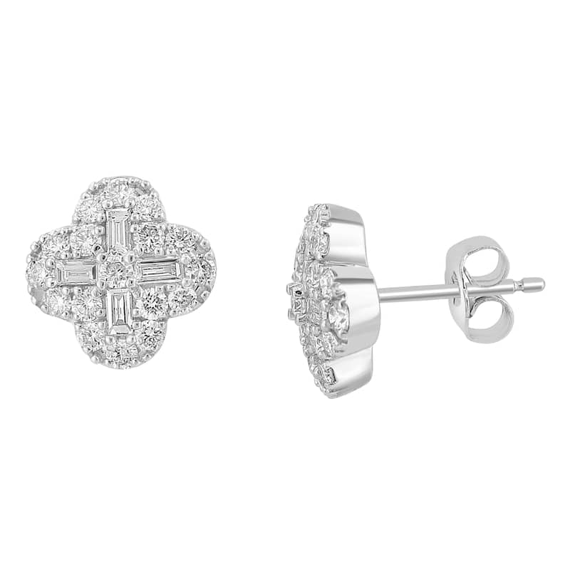 EFFY 14K White Gold Diamond Earrings