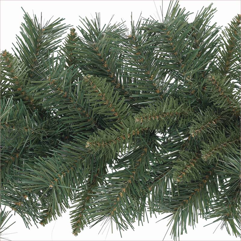 Puleo International 20 ft. x 10 in. Round Valley Pine Artificial Garland - Green