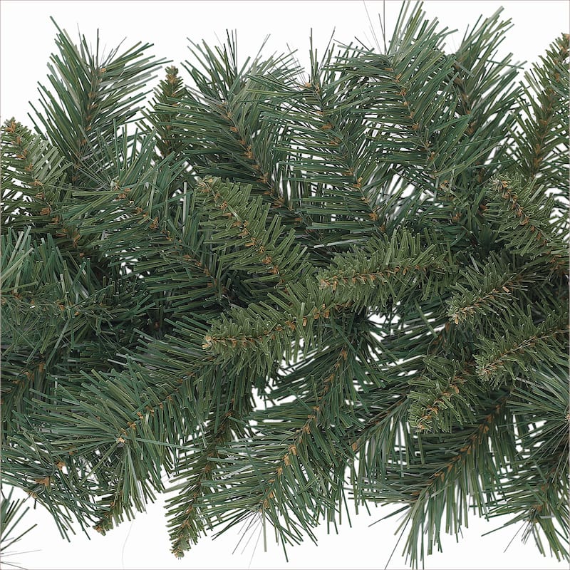 Puleo International 9 ft. x 10" Round Valley Pine Garland - Green - 9.8