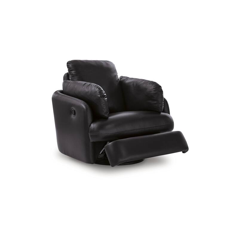 Signature Design by Ashley ModMax II Black Swivel Glider Recliner