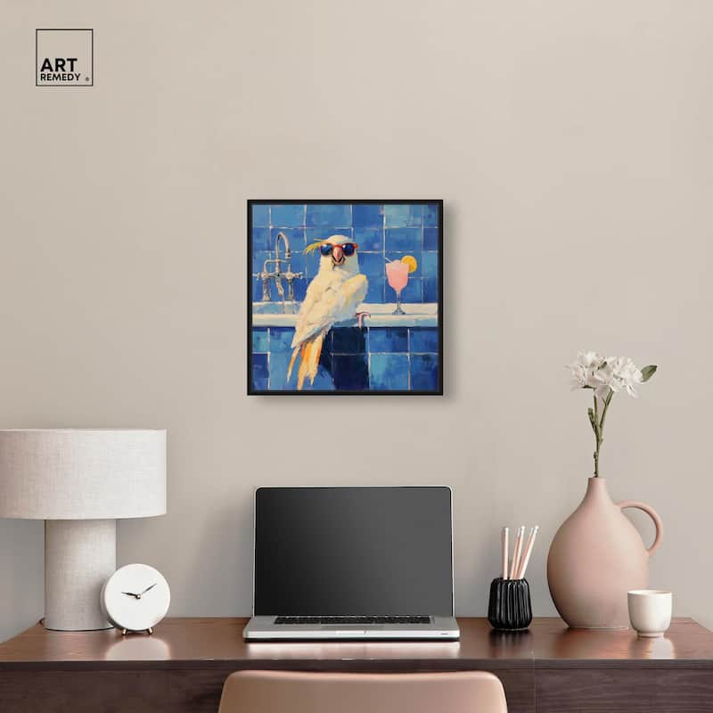 Relaxing Bird Canvas by Art Remedy