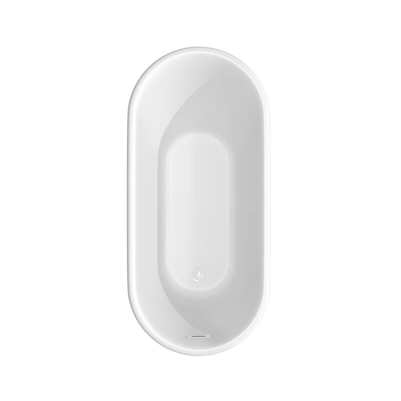Wyndham Collection Ursula 59" Free Standing Acrylic Soaking Tub with
