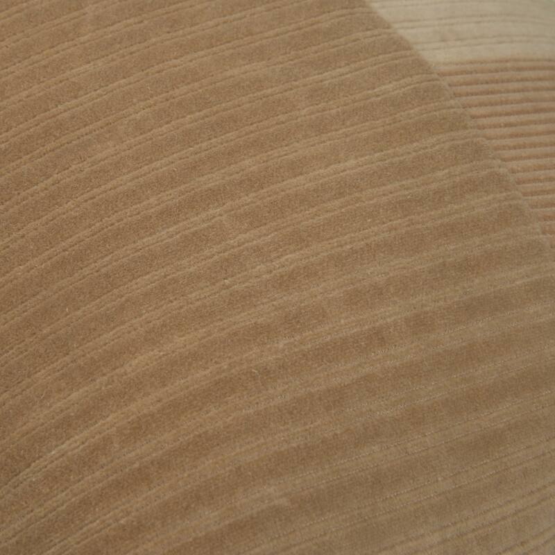 Rizzy Home Solid Corduroy Modern Pattern Blocked Throw Pillow