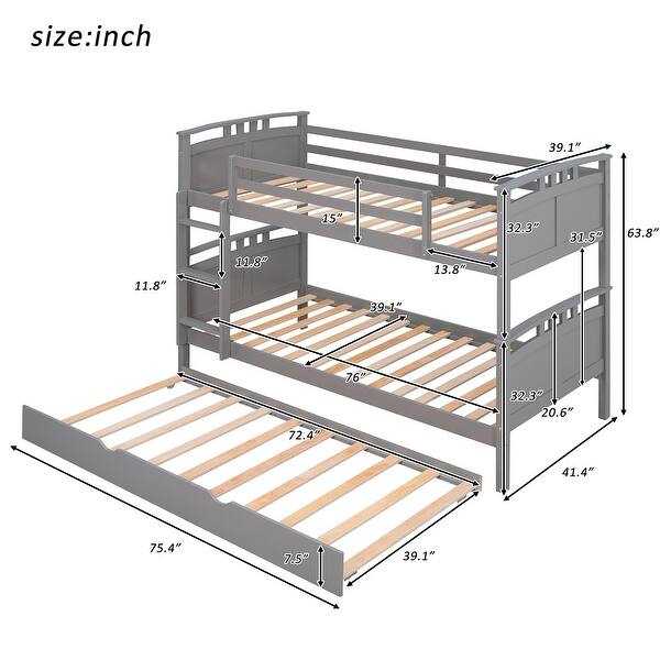 Rustic and Adorable House Shaped Full Size Bed Frame with Twin Trundle - Perfect for Kids' Bedroom