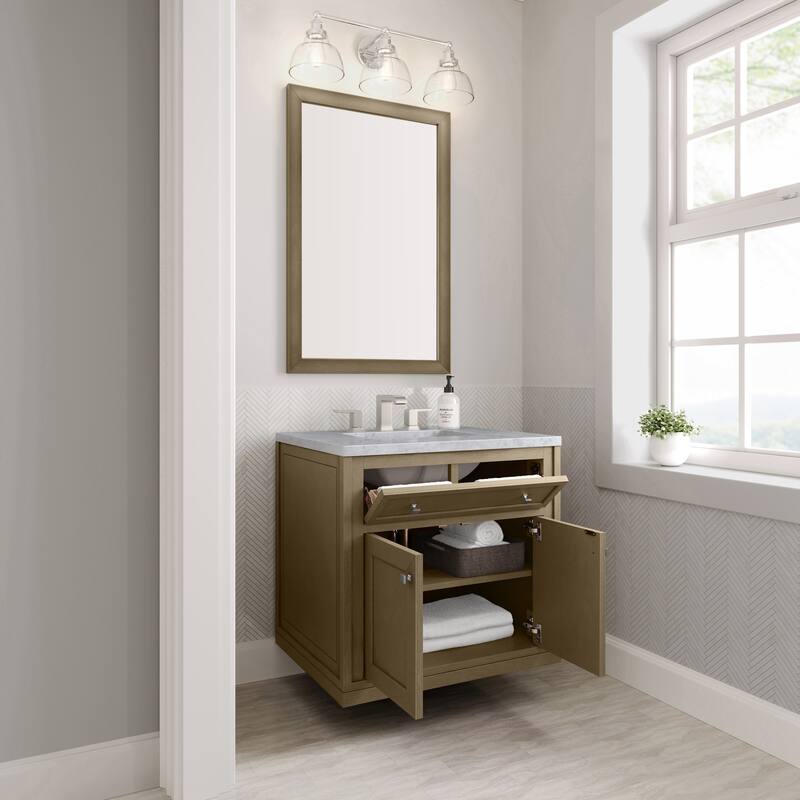 Chicago 30" Single Vanity, Walnut Whisper