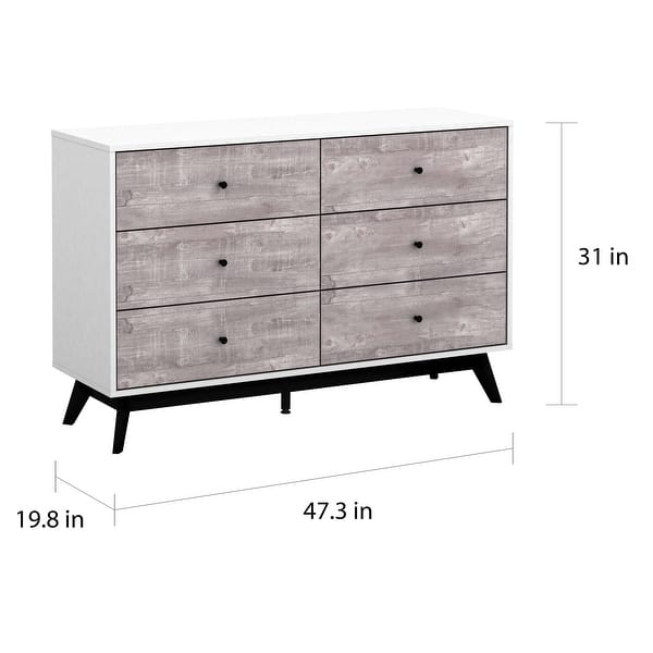 Simple Living Crislana 6 Drawer Dresser Overstock 29204218