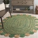 preview thumbnail 9 of 64, SAFAVIEH Handmade Cape Cod Lynda Coastal Jute Rug 4' x 6' Oval - Green/Natural - Oval