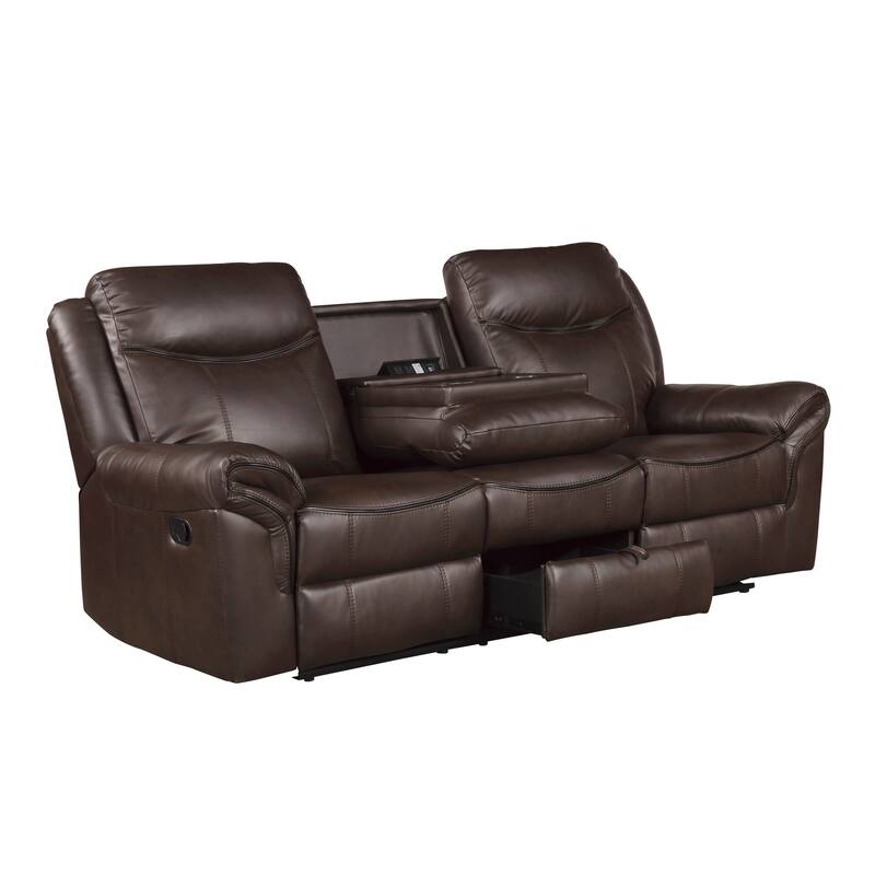 Brisa Manual Double Reclining Sofa
