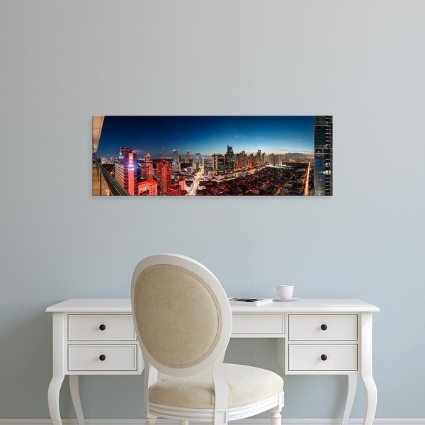 Easy Art Prints Panoramic Images's 'View of skylines in a city, Makati, Metro Manila, Manila, Philippines' Canvas Art