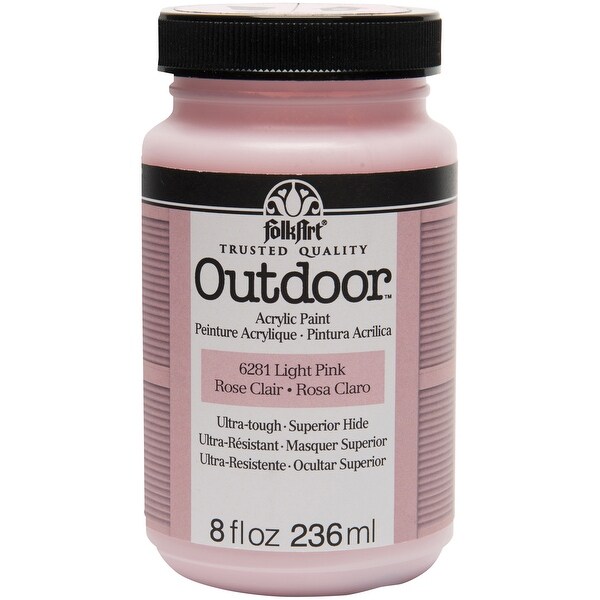 Folkart Outdoor Paint 8oz Light Pink Free Folkart Outdoor Paint 8oz Light Pink