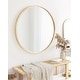 preview thumbnail 7 of 46, Kate and Laurel McLean Round Wood Framed Wall Mirror