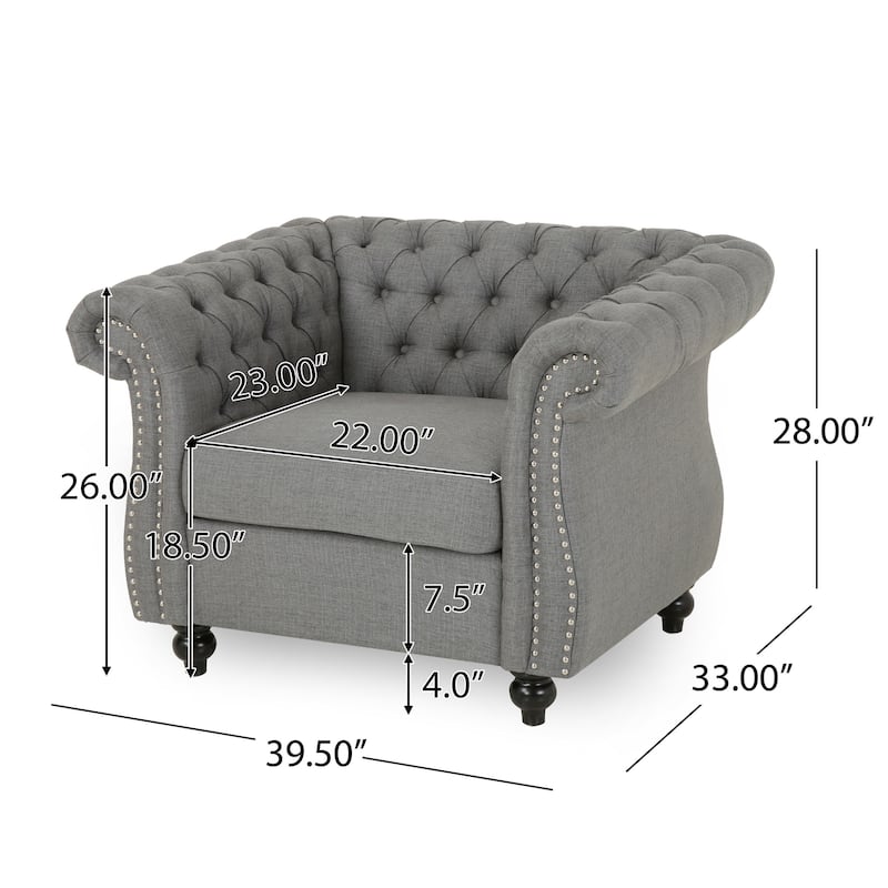 Westminster Chesterfield Club Chair by Christopher Knight Home