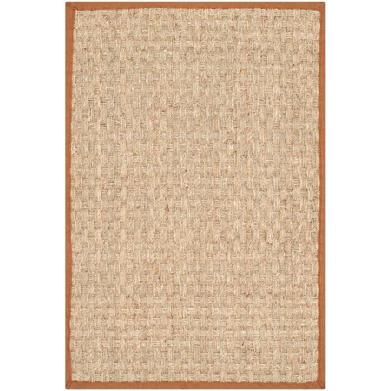 SAFAVIEH Natural Fiber Zymryd Basketweave Seagrass Rug - 2'6" x 4' - Natural/Brown