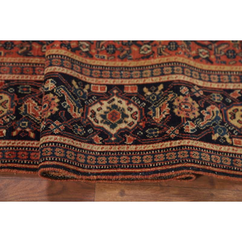 Pre-1900 Antique Senneh Vegetable Dye Persian Wool Carpet - 4'7" x 6'8"