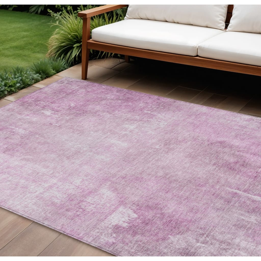 HomeRoots Abstract Transitional Rectangle Outdoor Rug
