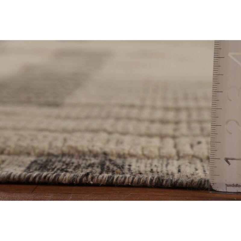 All-Over Striped Moroccan Large Area Rug Handmade Wool Carpet - 11'8"x 15'8"