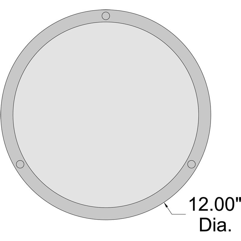 Access Lighting Solero II 12" LED Flush Mount - Brushed Steel