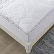 preview thumbnail 2 of 5, Waverly Cotton Quilted Dual Chamber 1.5 in. Feather Topper - White