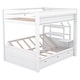 preview thumbnail 29 of 34, Wood Convertible Full Size Bunk Bed with Storage & Bedside Table